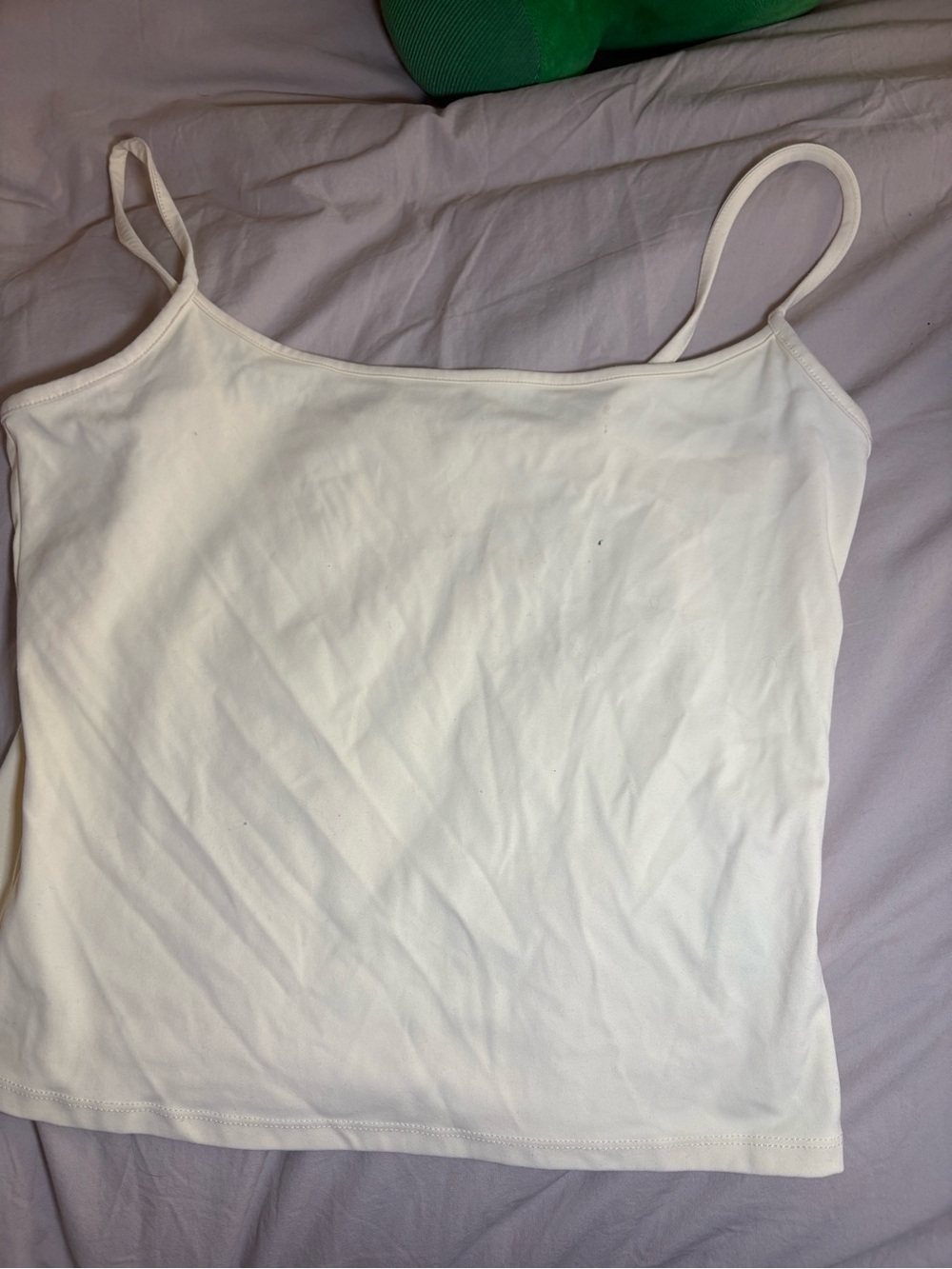 Garage, pale yellow White Spaghetti Strap Tank Top